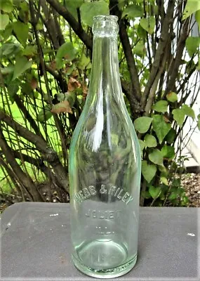 $15 • Buy Webb & Riley Joliet Illinois Old Quart Soda Beer Bottle