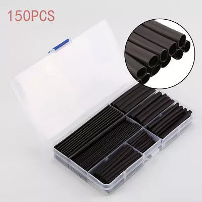 150Pc Heat Shrink Tubing Tube Sleeve Car Electrical Assorted Cable Wire Wrap Set • £3.99