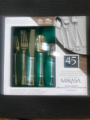 Mikasa Harmony 45-piece Flatware Set Service For Eight (8)  NIB 18/10 Stainless • $79