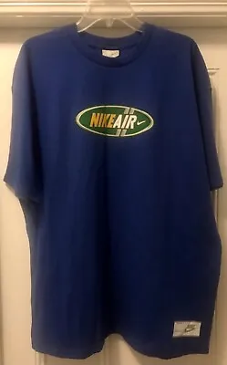 $94.99 • Buy Authentic Nike Air Brazil Colors Vintage Tee T-shirt Size XL Supreme Blue Green 