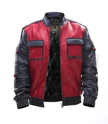 Inspired By Marty Mcfly Leather Jacket  Back To The Future Cosplay Jacket • $117.69