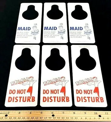 ((todays Special!!)) ⭐lot Of 6⭐ Do Not Disturb Vtg Hotel Motel Door Hanger Signs • $11.88