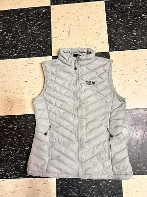 Mountain Hardwear Women's Down Puffer Vest Full-Zip Gray Sz M Lightweight • $28.99