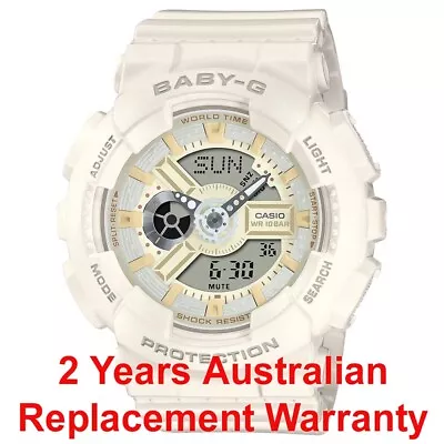 Casio Baby-g Ba-110 Women Analog Digital Watch White Ba-110xsw-7a 2y Warranty • $194.99