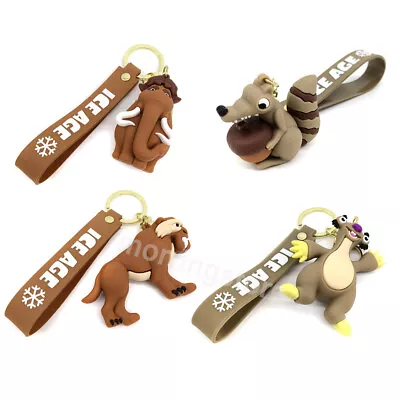 Ice Age Keychain Manny Scrat Diego Sid Figure Toys Key Ring Bag Pendant Kids • $9.99