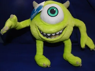 Disney Pixar Mike Wazowski Soft Plush Toy - Monsters Inc - 10  • £11.95
