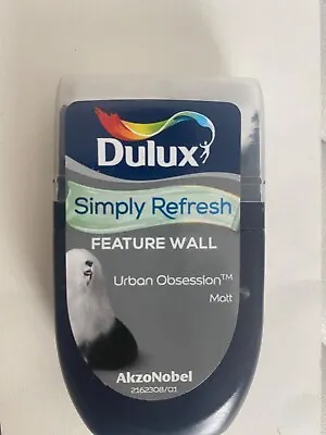 Dulux Simply Refresh-Feature Wall Urban Obsession  Shade Matt Paint Tester Pot • £4.99