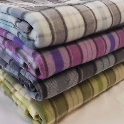 £14.97 • Buy Tartan Fleece Blanket Sofa Throw Bed Throwover Cover EXTRA Large Sizes In Stock