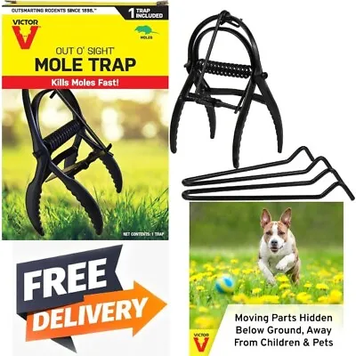 Victor Out O Sight Reusable Humane Mole Eliminator Trap Killer • $24.49