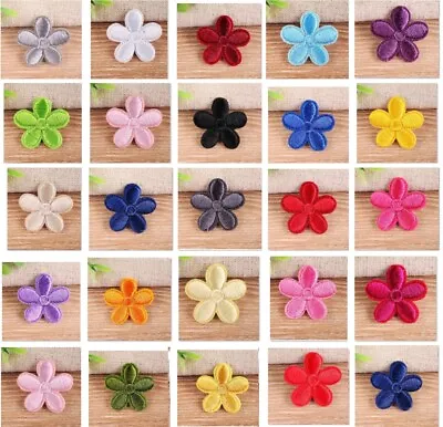 Daisy Flower Embroidered Patch Applique Customise Clothing Patches 3cm Diameter • £1.60