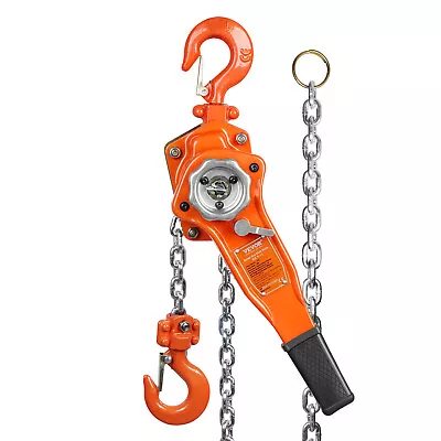 VEVOR Lever Block Chain Hoist G80 Ratchet Hoist 0.75Ton Capacity 10ft Lifter • $51.84