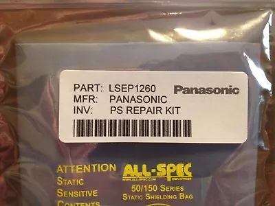 PANASONIC Plasma Power Supply Repair Kit LSEP1260 (factory Kit) • $25.63
