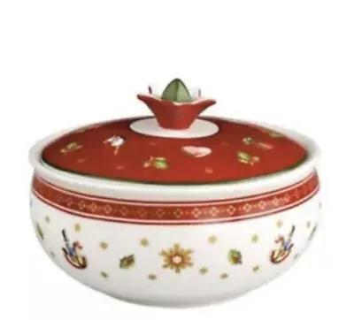 Villeroy & Boch Toy's Delight Sugar Bowl W/Lid Decorative Trinket Box Christmas • $39.99