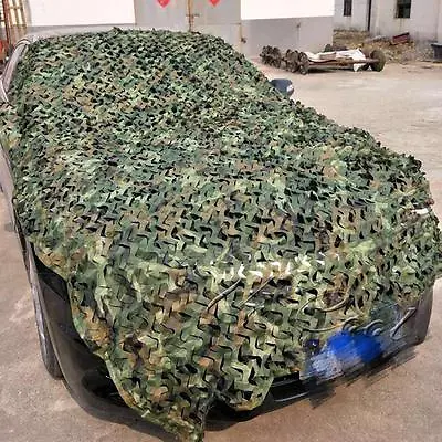 Camouflage Net Hunting Shooting Camping Woodland Army Hide Cover Camo Netting SM • £11.98