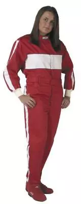 G-Force 105 Auto Racing Suit | Single Layer | Large | Red/White | SFI 3.2a/1 • $99.95