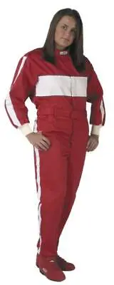 G-Force 105 Auto Racing Suit | Single Layer | Small | Red/White | SFI 3.2a/1 • $99.95