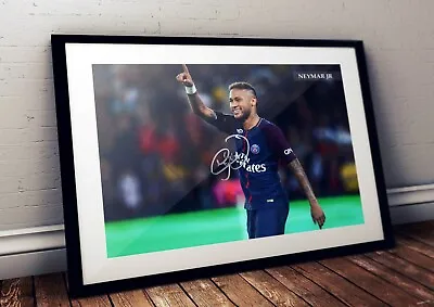 Neymar - PSG FC Autographed Wall Art Poster Print. Great Memorabilia  • $53.95