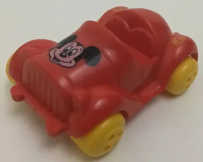 Mickey Mouse Mini Red Car Viking Toys Vintage Plastic • $14.25