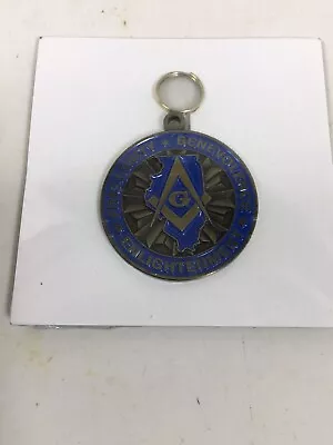 Masonic Key Chain If Found Return To The Grand Lodge Of Illinois Springfield • $12