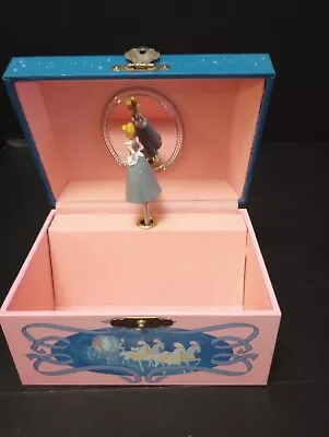 Vintage Dancing Disney Cinderella Jewelry Music Box Plays “Bibbidi Bobbidi Boo” • $16