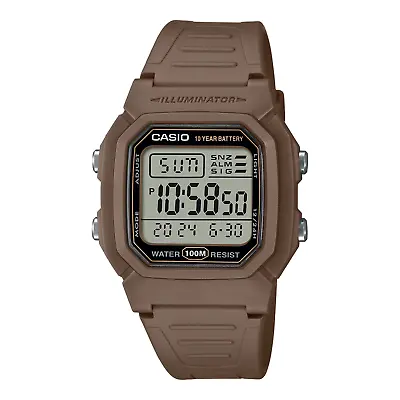 Casio W800H-5AV Chronograph Watch 100 Meter WR Alarm Date 10 Year Battery • $25.50