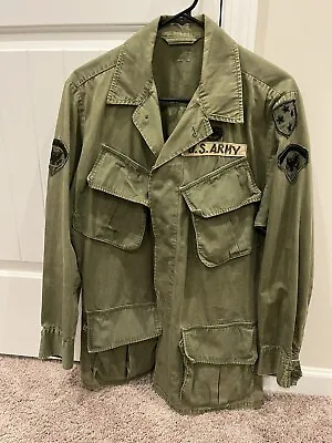 23rd Infantry Division Vietnam War OD Army Slant Jungle Fatigue Jacket • $325