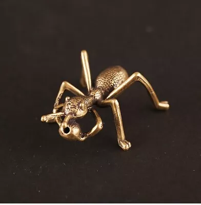 Vintage Ant Sculpture Home Decoration Pure Brass Creative Crafts Miniature • $18.01