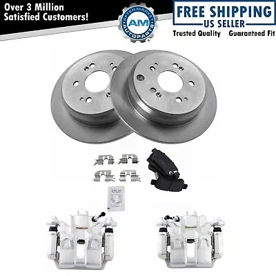 Rear Posi Ceramic Brake Pad Rotor & Caliper Kit For 05-10 Honda Odyssey • $188.30