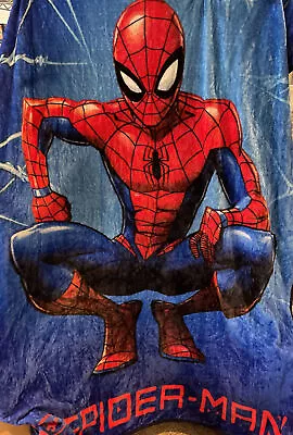 Marvel Spiderman Body Pose Plush Throw 50x60” • $18.99