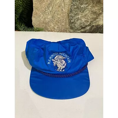 Vintage  Mammoth Mountain  80's California Ski Cap Blue One Size • $34.99