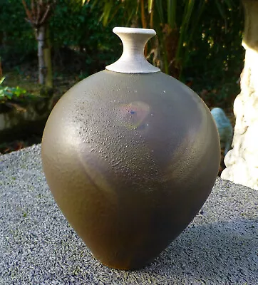 Vintage Raku Pod Vase By David Griffith New Zealand Studio Pottery 1970s • £60