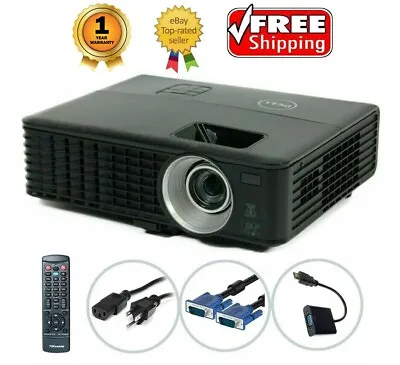 Dell 1420X DLP Projector 2700 ANSI HDMI-adapter 3D HD 1080i W/Bundle TeKswamp • $113.90