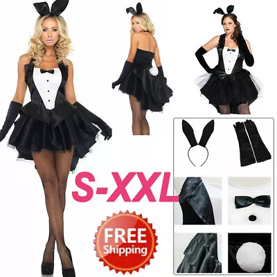 Sexy Lingerie Rabbit Uniform Women‘s Cosplay Costume Bunny Girl Outfit Bodysuit • $15.89