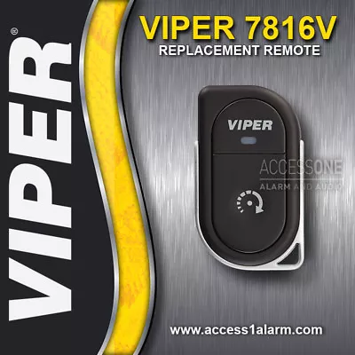 Viper 7816V 2-Way 1-Button Replacement Remote Control Transmitter EZSDEI7816 • $90.99