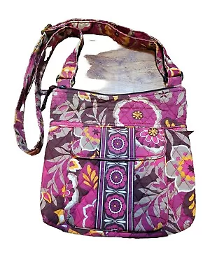 Vera Bradley 'Carnaby' Pink Brown Stephanie Shoulder Bag • $19.50