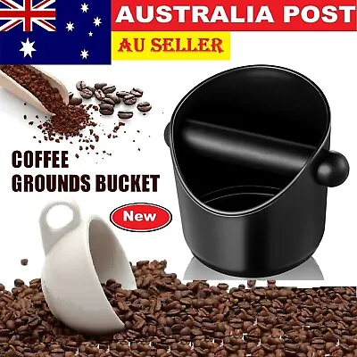 $15.59 • Buy Coffee Ground Knock Box Coffee Waste Container Grinds Tamper Tube Bin Bucket New