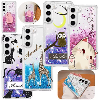 Custom Liquid Glitter Phone Case Animal Cover For Samsung Galaxy S24 S22 A55 A15 • £8.27