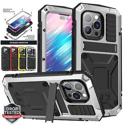 Shockproof Aluminum Metal Waterproof Case For IPhone 14 15 Pro Max 13 12 11 XS • $25.03