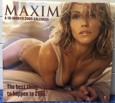 Maxim 16 Month 2005 Calendar 12x11   No Writing Inside EUC • $17.99