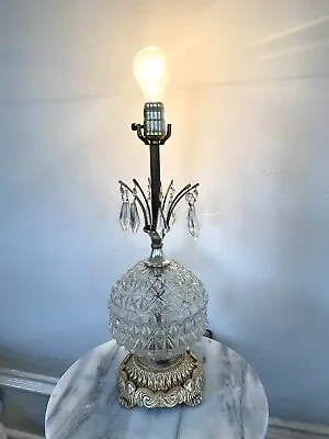 Vintage Table Lamp Chandelier Hollywood Regency Style EF & EF Industries 1975 • $145