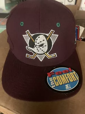 Anaheim Mighty Ducks Starter Flex Fit 6&5/8-7&1/8 Cap Brand New W/Retail Tags • $8