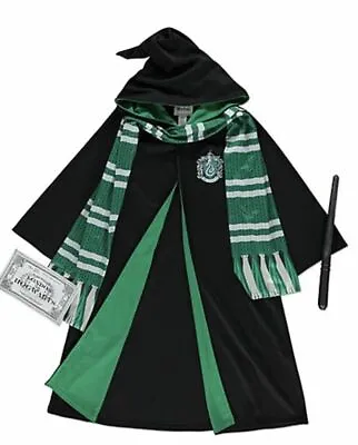 Harry Potter Hufflepuff Slytherin Robes Fancy Dress Costume Outfit 5-6 7-8 Years • £26.99