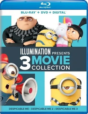 Illuminatiion Presents Despicable Me 3-Movie Collection Blu-ray Steve Carell NEW • $18.99
