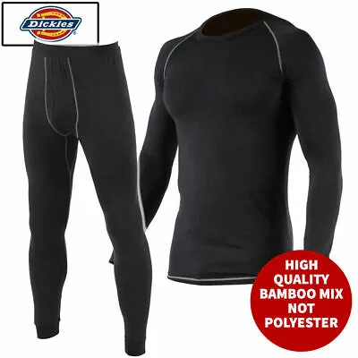 £22.99 • Buy Dickies Base Layer Thermal Vest & Bottoms Set - High Quality Bamboo Mix Winter