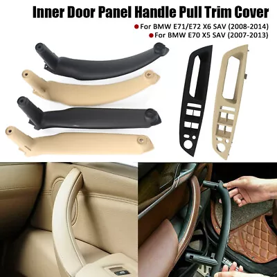 $12.99 • Buy For BMW X5 X6 E70 Interior Right Left Inner Door Handle Panel Pull Tirm Cover