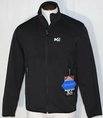 NEW Millet Tech Stretch Light-Weight Jacket  Running Hiking Black $125 Front Zip • $62.99