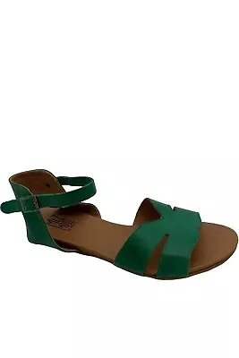 Miz Mooz Leather Ankle Strap Sandals Annalise Emerald • $44.99