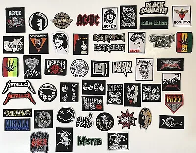 Rock Metal Alternative Music Band Iron On Patches Metallica Kiss Acdc And More • $4.25