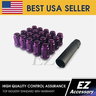 20 Pc Set Spline Tuner Lug Nuts | 1/2  | Purple | Ford Mustang Explorer • $28.92