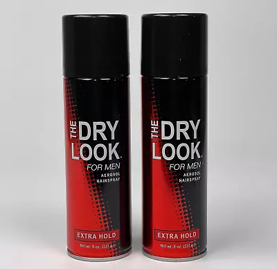 (Pack Of 2) The Dry Look For Men Aerosol Hairspray Extra Hold 8 Oz. • $129.99